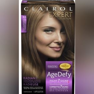 3 x Clairol Expert Collection Age Defy Hair Color, 6G Light Golden Brown